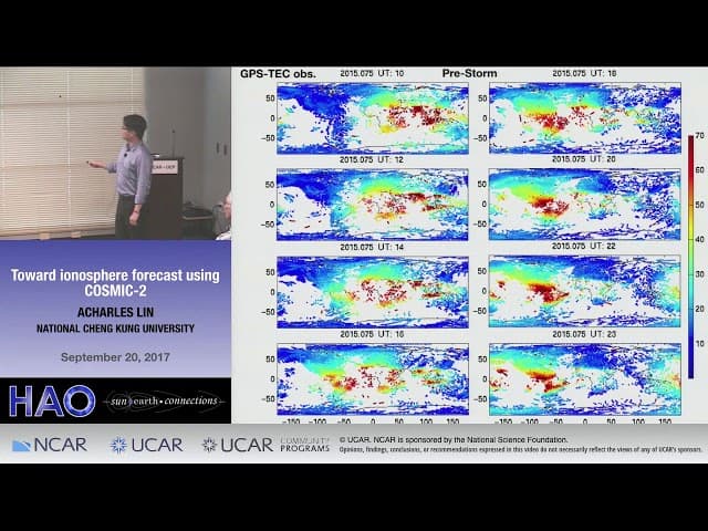 Charles Lin | National Cheng Kung University | Toward ionosphere forecast using COSMIC-2 cover