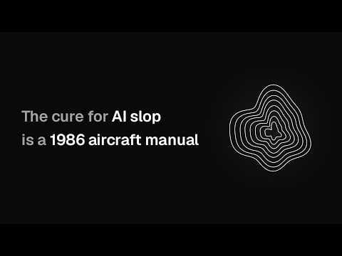 Thumbnail for The cure for AI slop is a 1986 aircraft manual