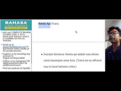 Thumbnail for Easy Bahasa Indonesia - Common Modes of Transport in Bahasa Indonesia